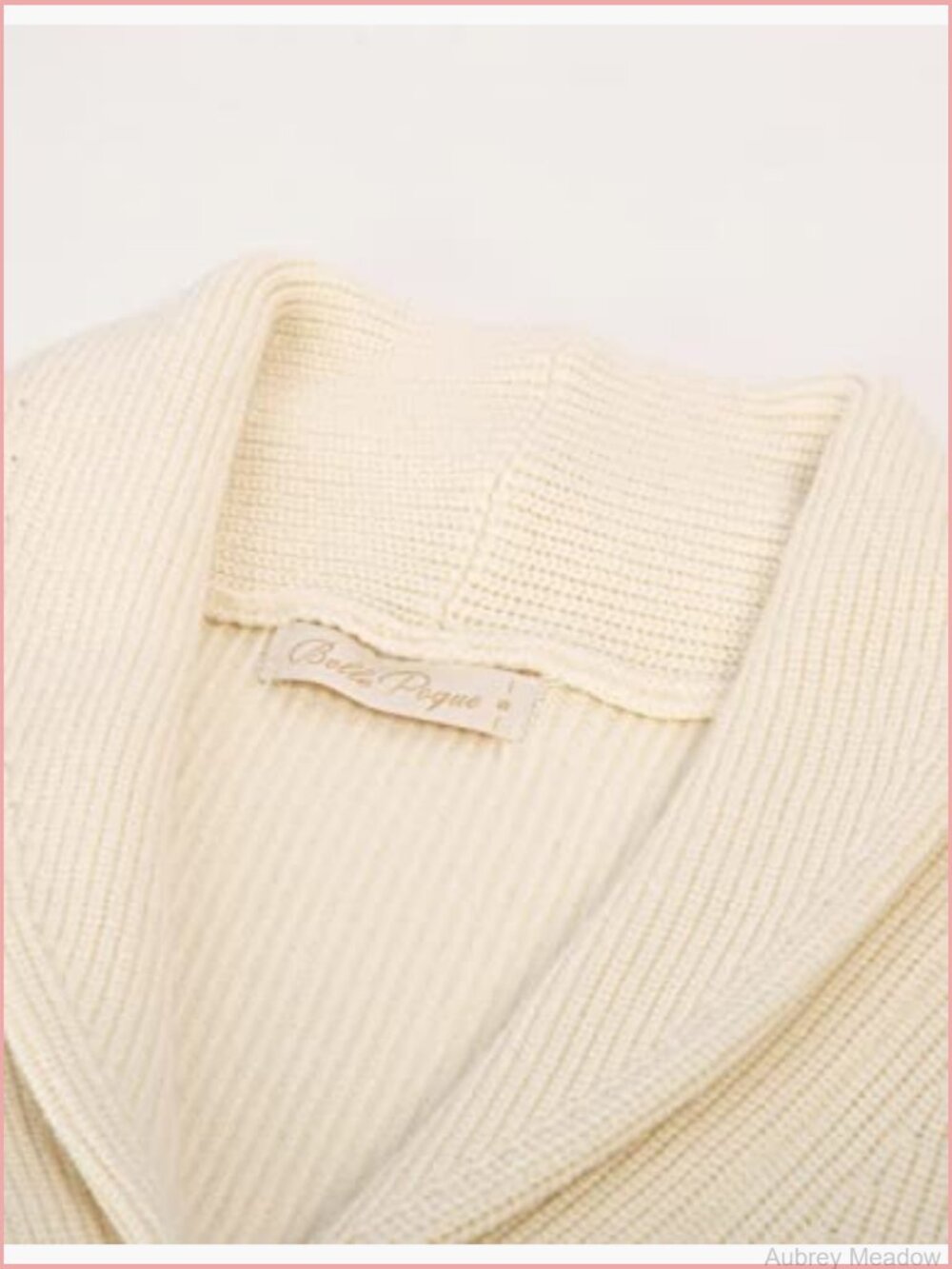 Women Vintage Cardigan Sweater Shawl Lapel Button Down Outwear Coat - Picture 3 of 7